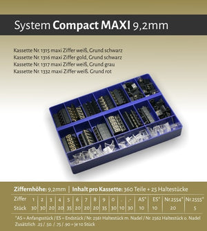 Klika - Cassette de prix Compact Maxi 1315 noir et blanc