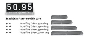 Klika -  Transparant rail 55mm voor Fix 1010-1016