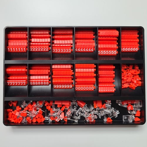 Klika -  Prijscassette Compact Mini 1330 rood/wit