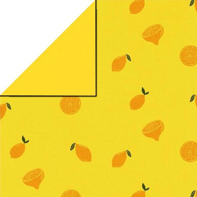 Klika -  Cadeaupapier Geschenkpapier Lovely lemons on yellow 50 cm