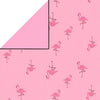 Klika - Geschenkpapier Geschenkpapier Flamingos entspannt auf rosa 50 cm