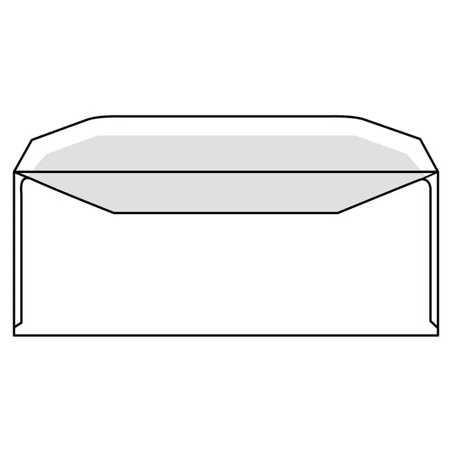 IEZZY - Busta C5/6 114x229mm finestra destra gommata bianca 500 pezzi