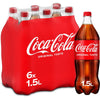 Coca Cola Company - Coca-Cola Erfrischungsgetränk, 1,5 l Flasche, 6er Pack