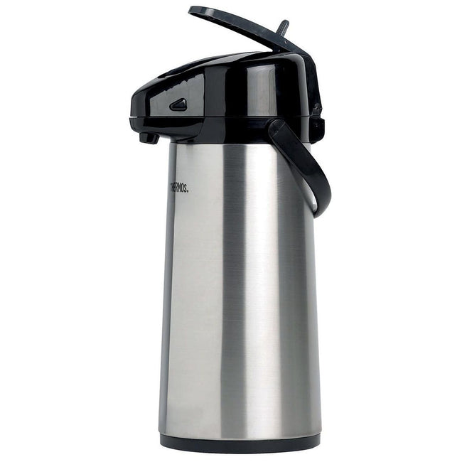 Thermos - insulated jug with pump, stainless steel