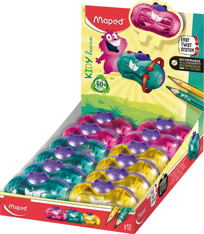 Maped -  Kidy Learn potloodslijper Twist, 2 gaats