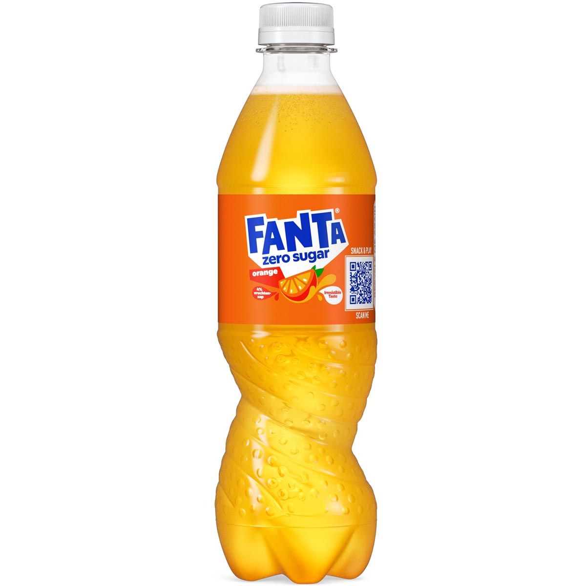 Fanta -  Orange Zero frisdrank, fles van 50 cl, pak van 12 stuks