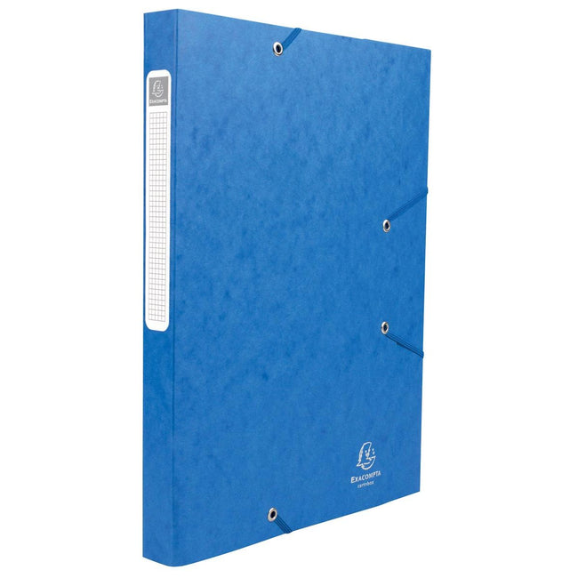 Exacompta - Elastobox Cartobox spine of 2.5 cm, blue, 5/10th quality