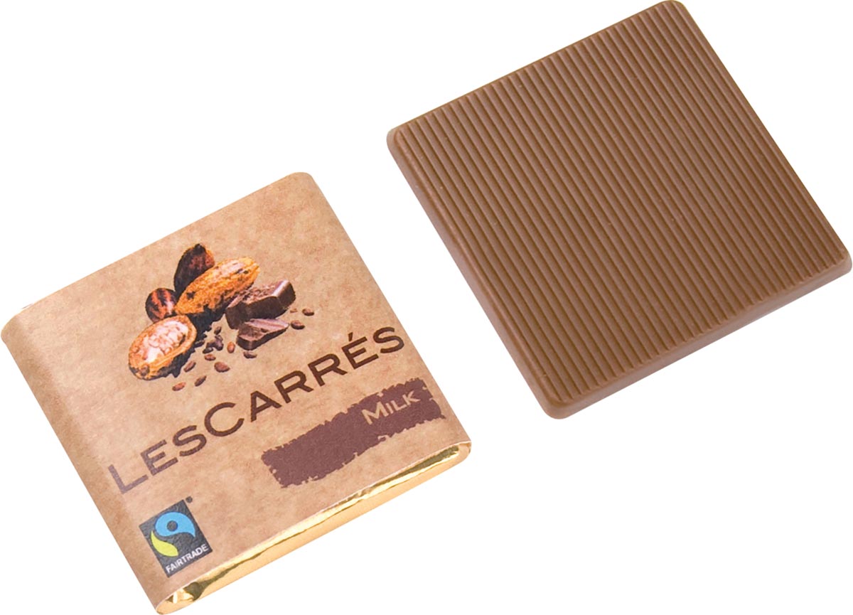 COCACHOC - COCACHOC Les Carrés Chocolate, Fair Trade, Milk, 4,5 g, 400-Boîte