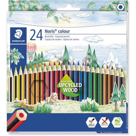 Staedtler - Matite colorate Noris set da 24 pezzi assortiti