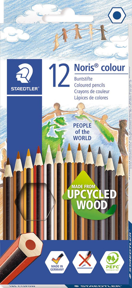 Staedtler -  kleurpotlood Noris Club People Of The World 12 kleurpotloden
