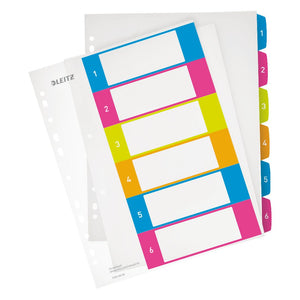 Leitz -  WOW printbare index, PP, extra breed