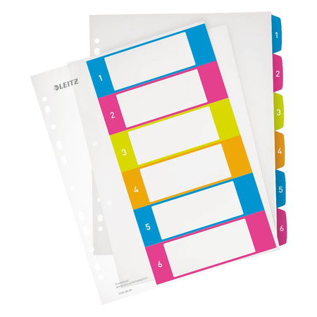 Leitz -  WOW printbare index, PP, extra breed