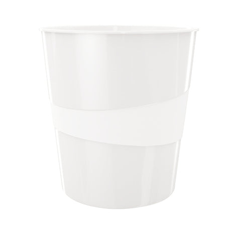 Leitz - Corbeille à papier wow 15 litres blanc