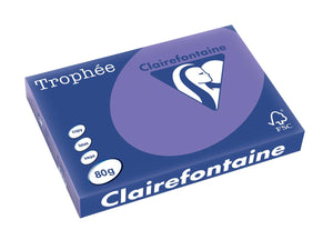 Clairefontaine -  Trophée Intens, gekleurd papier, A3, 80 g, 500 vel, violet