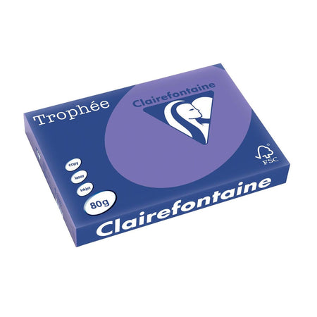 Clairefontaine -  Trophée Intens, gekleurd papier, A3, 80 g, 500 vel, violet