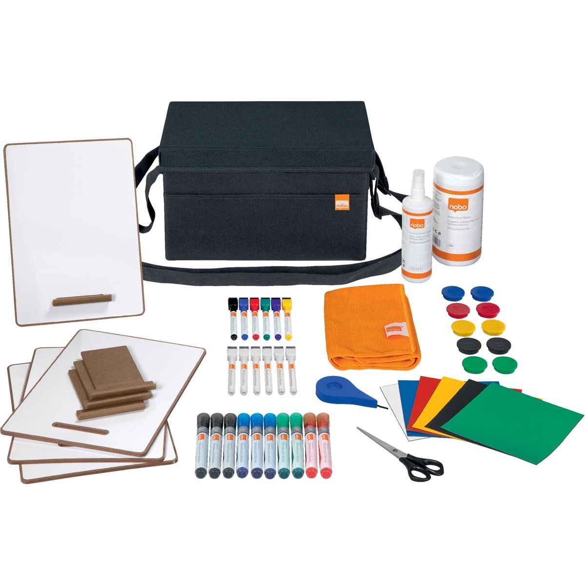 Nobo - Kit d'accessoires de tableau blanc, en sac de transporteur