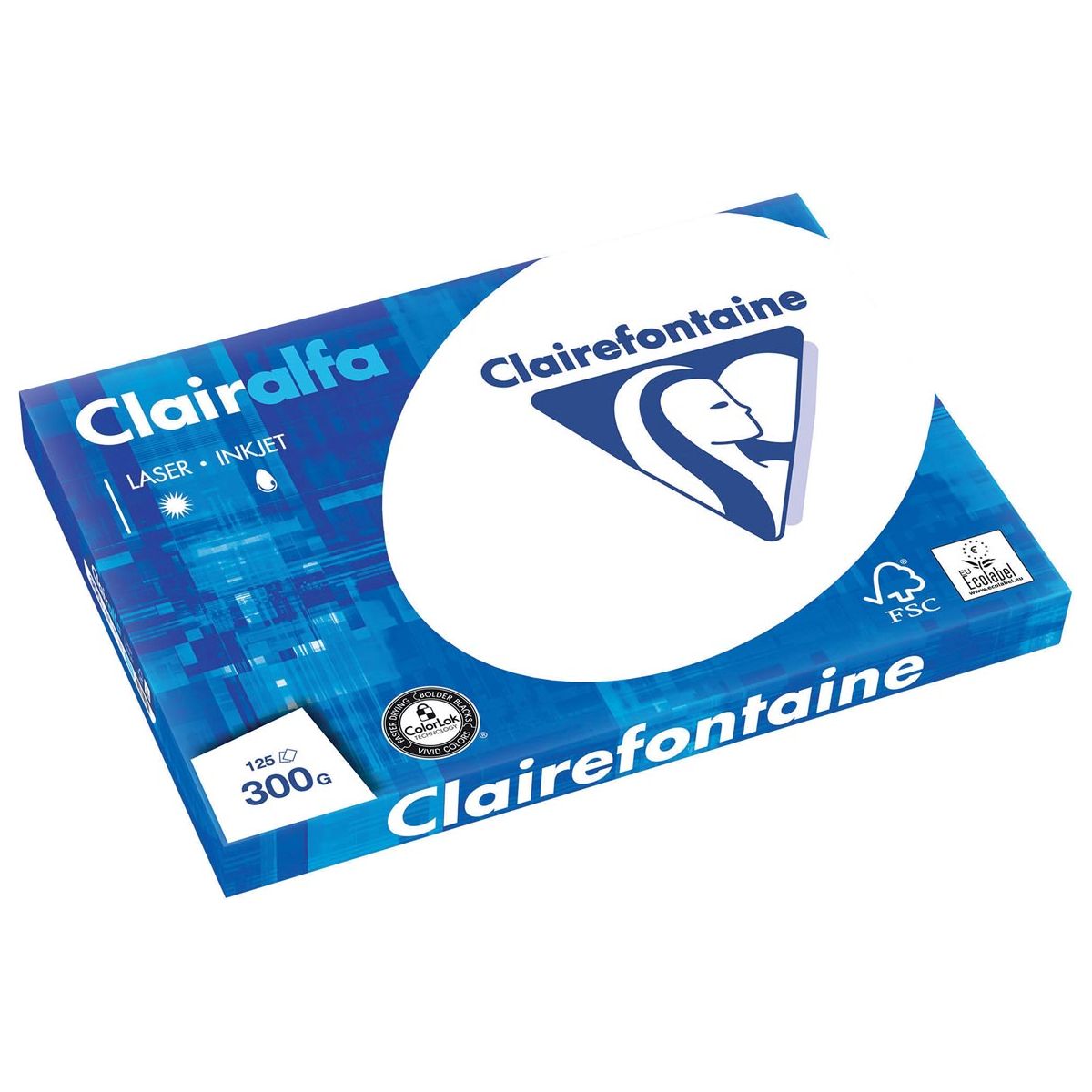 Clairefontaine - Clairalfa Präsentationspapier A3, 300 g, 125 Blätter Anzug