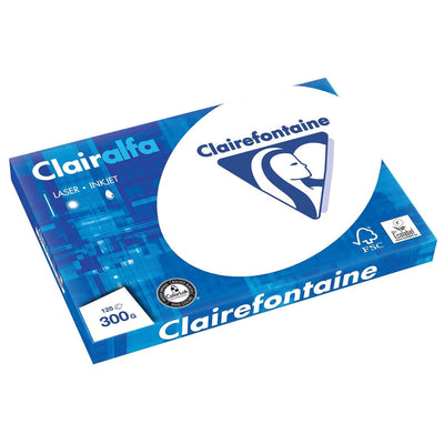 Clairefontaine - Carta da presentazione Clairalfa A3, 300 g, pacco da 125 fogli