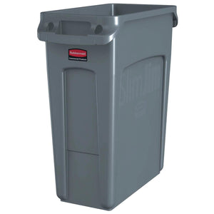Rubbermaid commercial products - Waste bin slim jim vt 60l gray