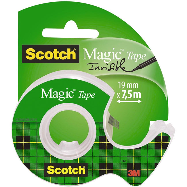 Scotch -  plakband Magic e, ft 19 mm x 7,5 m, blister met dispenser