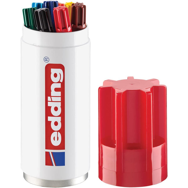 Edding - permanent marker 3000, tube of 8 pieces in assorted colors