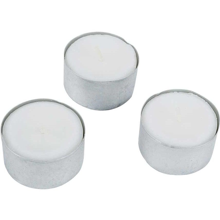 Cosy - Candele Trendy 8H, bianche, confezione da 50 pezzi