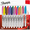 Sharpie - c'est à dire marqueur permanent, fin, blister de 18 pièces couleurs assorties