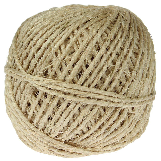 Klika - Corde sisal composée de 2 torons, pelote de 200 g, +/- 50 m