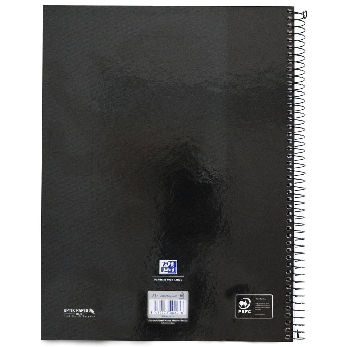 Oxford -  Notitieboek oxf classic europeanb a4+ lijn 160p zw | 5 stuks