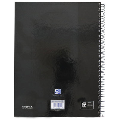 Oxford -  Notitieboek oxf classic europeanb a4+ lijn 160p zw | 5 stuks
