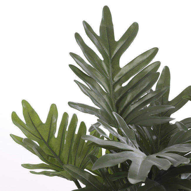 Mica Decorations -  Kunstplant mica philodendron selloum groen in pot | 2 stuks