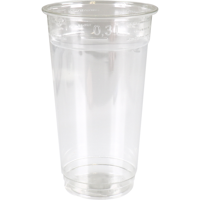 Klika - Glas | gerecycled PET | 128mm | 0.3l | transparant | 1250 stuks