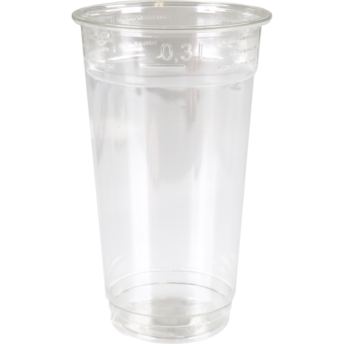 Klika - Glas | gerecycled PET | 128mm | 0.3l | transparant | 1250 stuks