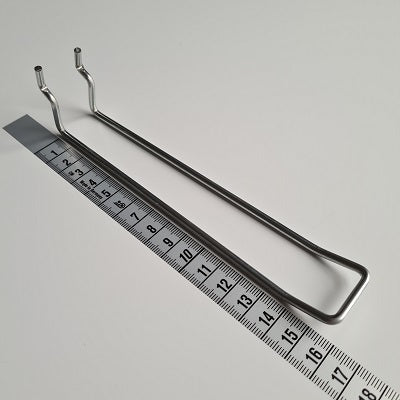 Klika - Gancio per tavola doppio 160 mm 3,4 mm 25/30 mm 7 pezzi