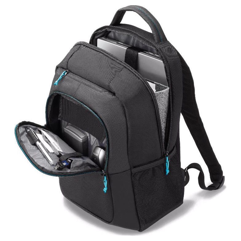 Dicota - Dicota -Laptop -Rucksack -Spin für Laptops von bis zu 15,6 Zoll, schwarz, schwarz