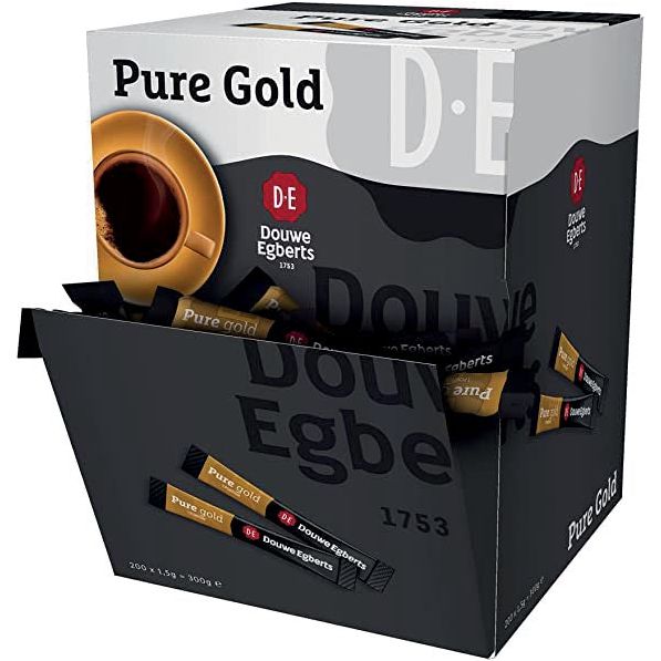 Douwe Egberts - instant koffie Pure Gold, doos van 200 stuks