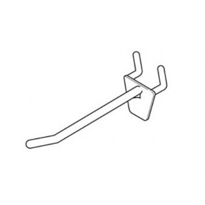 Klika -  Boardhaak enkel 75mm wit hoh 25mm