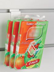 Klika - Slatwall hooks single 150mm white plastic