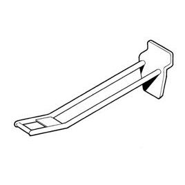 Klika -  Slatwallhaken dubbel 240mm wit kunststof