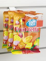 Klika - Slatwall hooks double 240mm white plastic