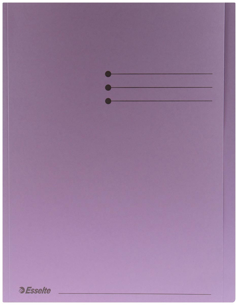Esselte - Cartella pieghevole A4 con risvolto manila 180gr viola