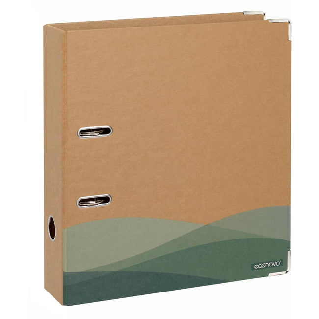 Econovo -   ordner, A4, rug van 75 mm, kraft