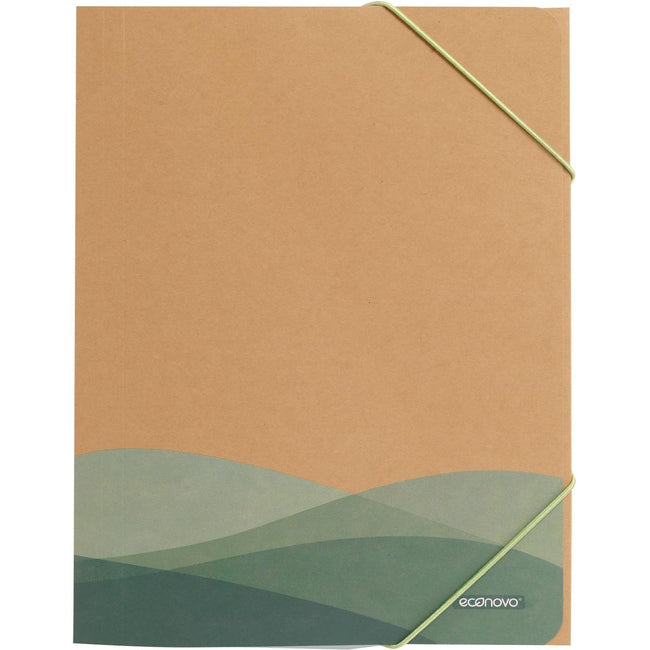 Econovo -   elastomap met 3 kleppen, A4, kraft