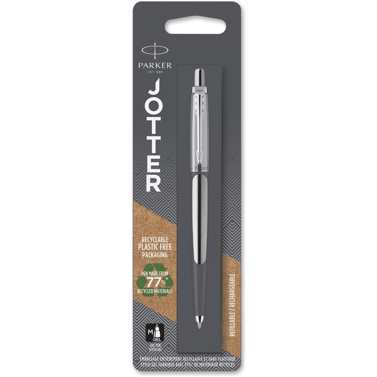 Parker - Jotter gelroller Stainless Steel CT, op blister