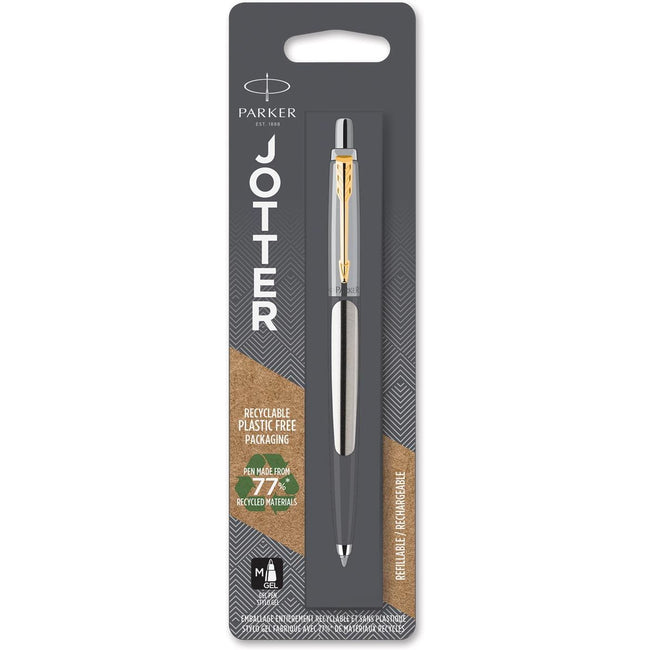Parker - Rullo gel Jotter Stainless Steel GT, in blister