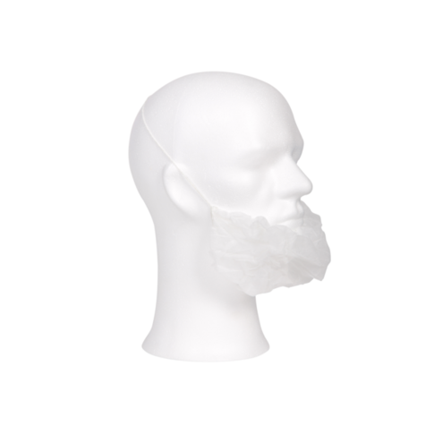Masque barbe non tissé blanc | 1000 pièces