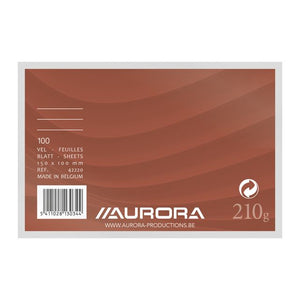 Klika - System card 150x100mm line with red head line 210gr white 100 sheets | 10 pieces