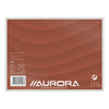 Aurora - Systemkarte 200x150mm Linie mit roter Kopflinie 210gr weiß 100 Blatt | 5 Stück