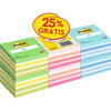 Post-it - Notes cube, 450 feuilles, pi 76 x 76 mm, pack promotionnel de 6 cubes couleurs assorties