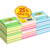 Post-it -  Notes kubus, 450 vel, ft 76 x 76 mm, promopak van 6 kubussen in geassorteerde kleuren